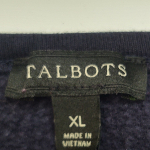 TALBOTS Navy Blue Polka Dot Sweater by Talbots with Long Sleeves - Picture 2 of 8